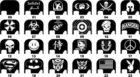 Guns Modify 6061Aluminum CNC GBBU Rear Plate for Model G Series G17 etc. ( GM0049-16 )