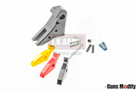 Guns Modify S Style Flat 6061Aluminum Adjustable Trigger ( Black )