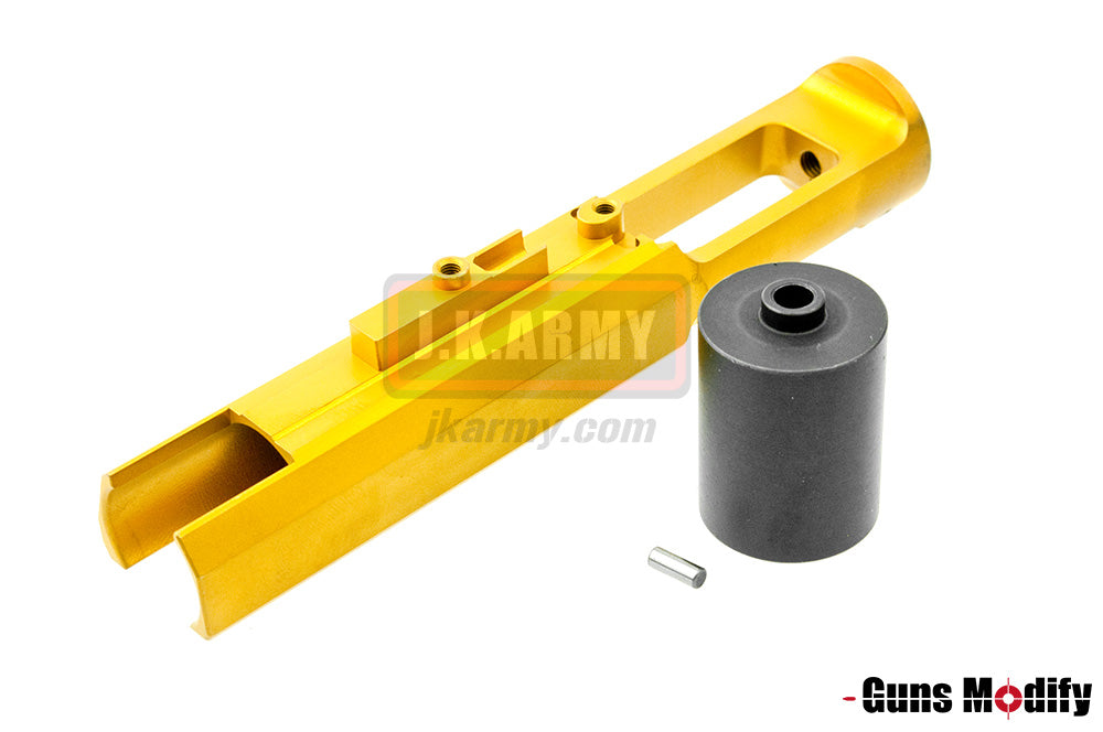 Guns Modify Stainless CNC Light Weight Zero Bolt Carrier For Marui TM MWS M4 GBB ( Nitride Gold )