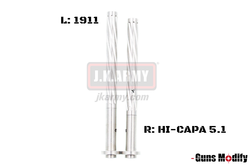 Guns Modify Stainless Steel Recoil Guide Rod for Marui 1911 DEM ( Silver )