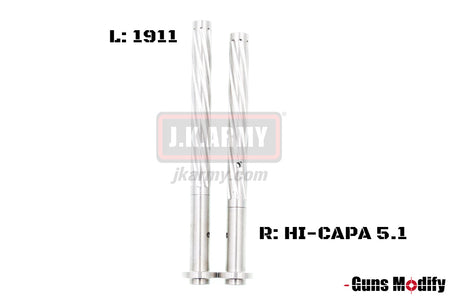 Guns Modify Stainless Steel Recoil Guide Rod for Marui 1911 DEM ( Silver )