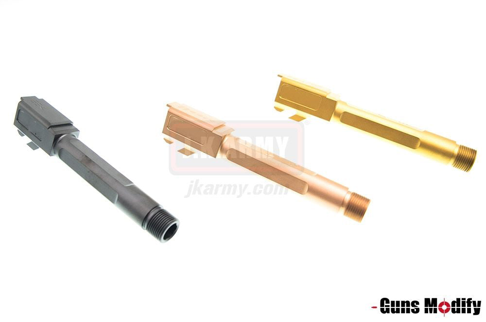 Guns Modify S Style Steel Threaded Barrel Set for TM Model 19 ( 14mm CCW ) ( Rose )