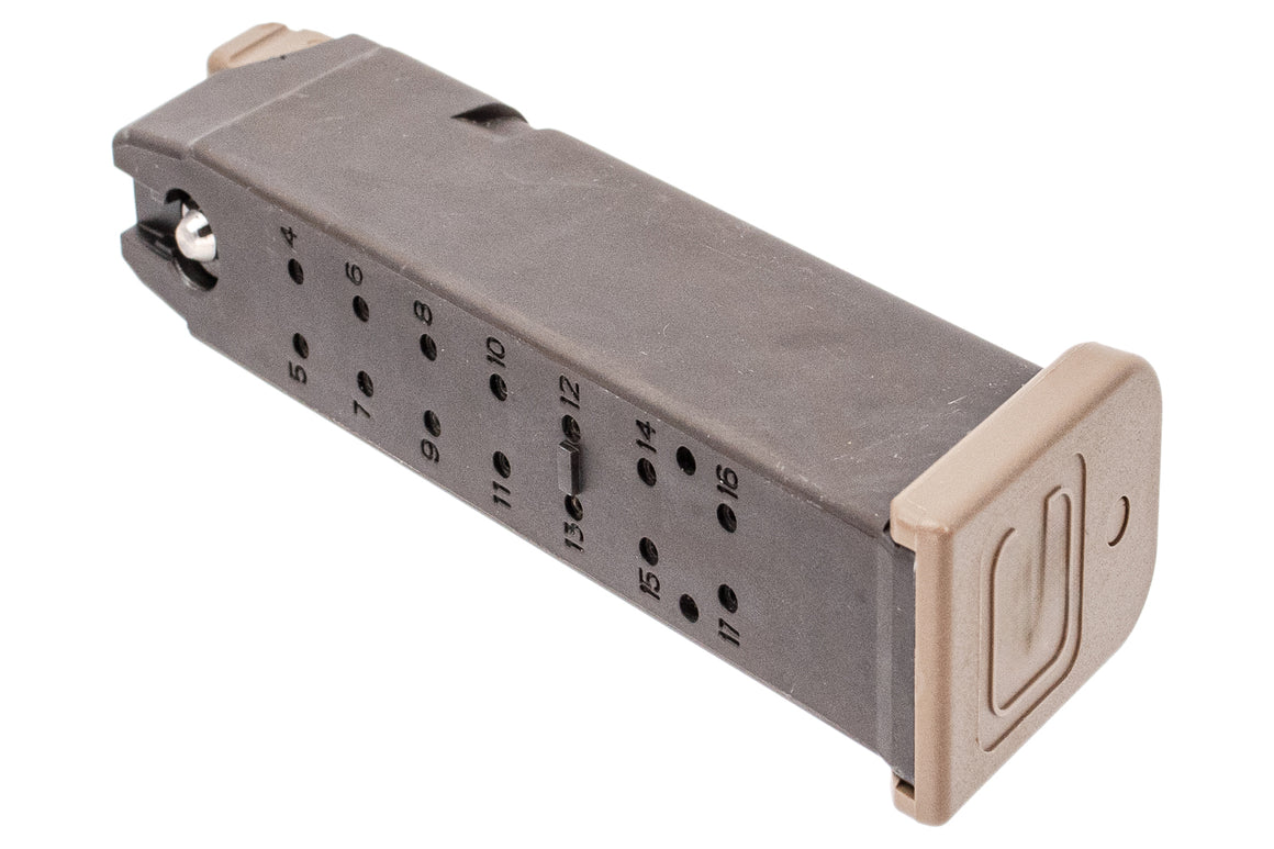 Guns Modify Full Upgraded 25 Rounds Gas Magazine For TM / GM G17 G Model GBBP Series Gen3 / 4 Compatible ( DE )