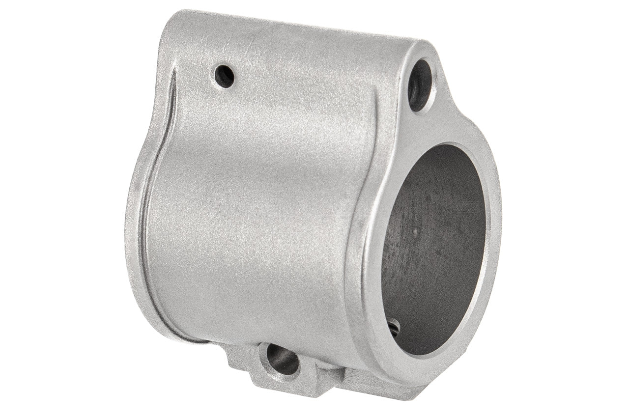 Guns Modify Stainless Steel Dummy Gas Block with Length Tube For Airsoft AR GBB Series G Style ( Silver )