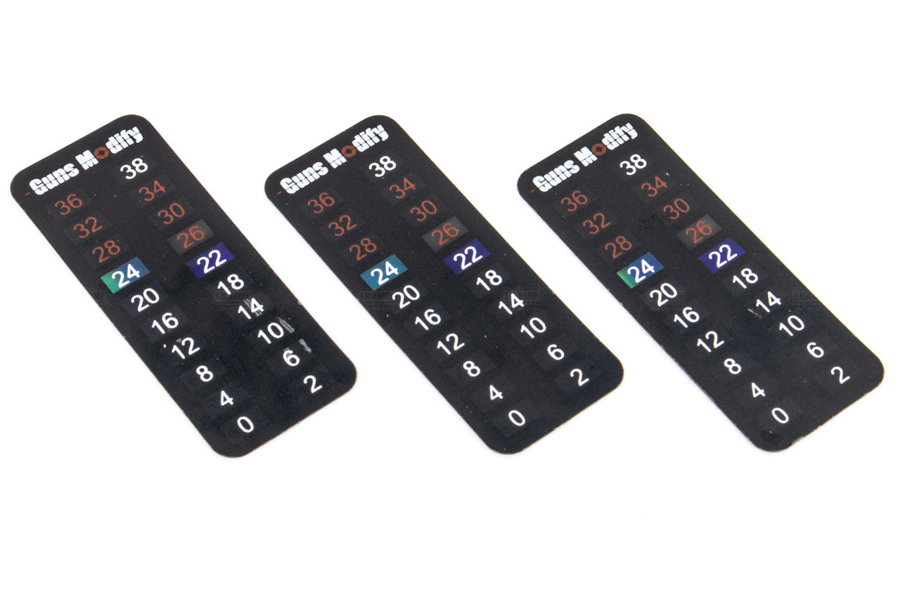 Guns Modify 0-38°C Temperature Index Sticker For GBB Magazines  ( 3pcs )