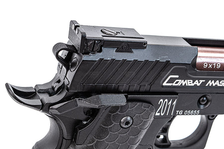 Double Bell TTI Licensed TTI STI Combat Master 2011 Sight Tracker GBB Pistol Airsoft