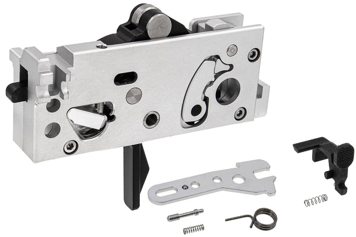 G&P CNC MWS Drop-in Flat Trigger Box Set w/ Bolt Release for Marui TM M4 MWS GBB Series ( Adjustable Hammer Ver. )