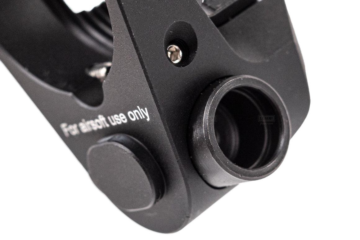 EMG Strike Industries Licensed Tribus Version 2 Castle Nut & End Plate Set For Marui TM MWS GBBR Series ( by G&P ) -Red