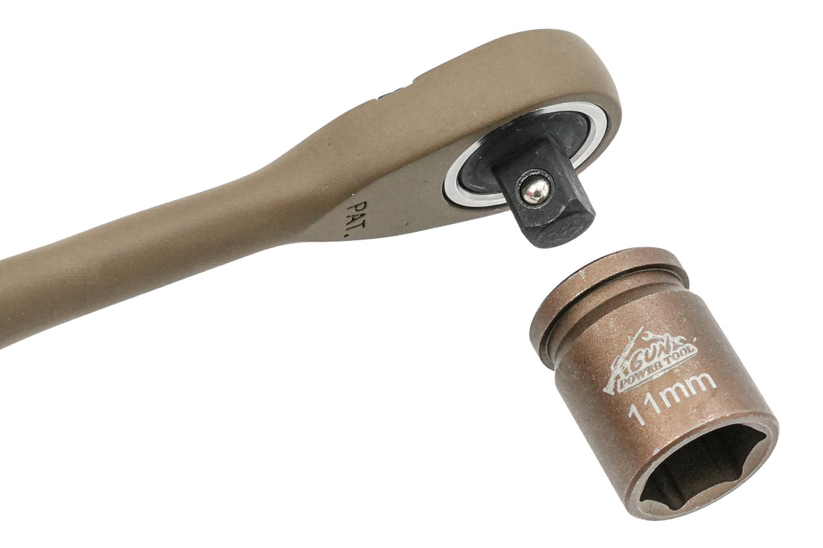 Gun Power Tool GPT 14-Piece Shell Ratchet Socket Tool Kit Set