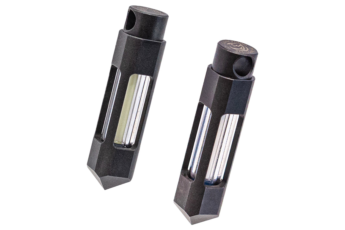 Glow Rhino CNC Steel Tritium Glow Fob -Green