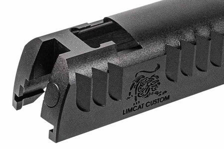 Gunsmith Bros Limcat Style Multi Cut 4.3" Single Slide For Marui TM Hi-Capa 4.3 GBBP Series-Silver