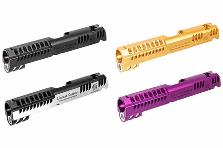 Gunsmith Bros Limcat Style Multi Cut 4.3" Single Slide For Marui TM Hi-Capa 4.3 GBBP Series-Silver