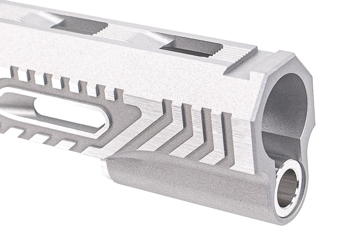 Gunsmith Bros Limcat Style WildCat Tracker Slide for Marui TM Hi-Capa 5.1 GBBP Series-Silver