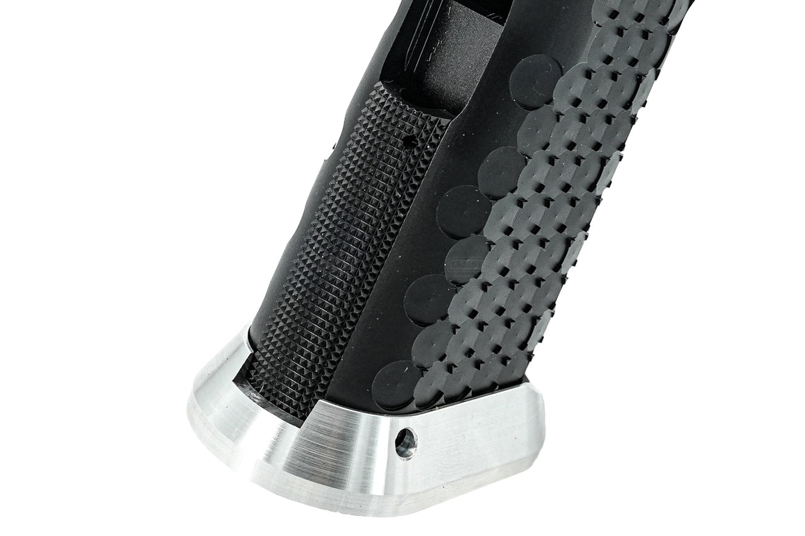 Gunsmith Bros CNC Aluminum MACRO POCKET Style Grip For Marui TM Hi-Capa GBBP Series-Silver