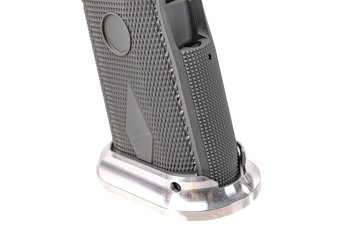 Gunsmith Bros CNC Aluminum SV Original Style Grip For Marui TM Hi-Capa GBBP Series -Silver