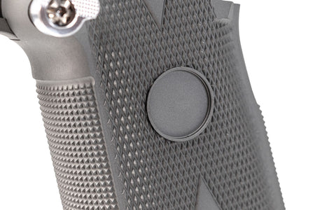 Gunsmith Bros CNC Aluminum SV Original Style Grip For Marui TM Hi-Capa GBBP Series -Silver