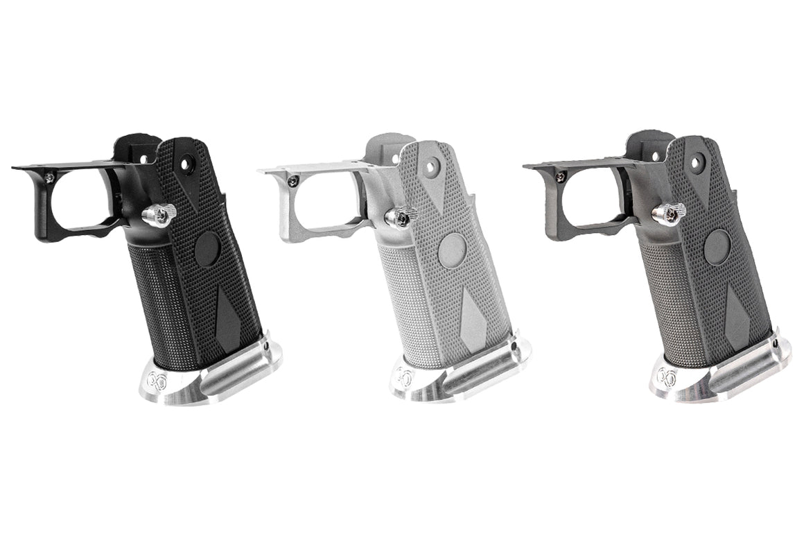 Gunsmith Bros CNC Aluminum SV Original Style Grip For Marui TM Hi-Capa GBBP Series -Silver