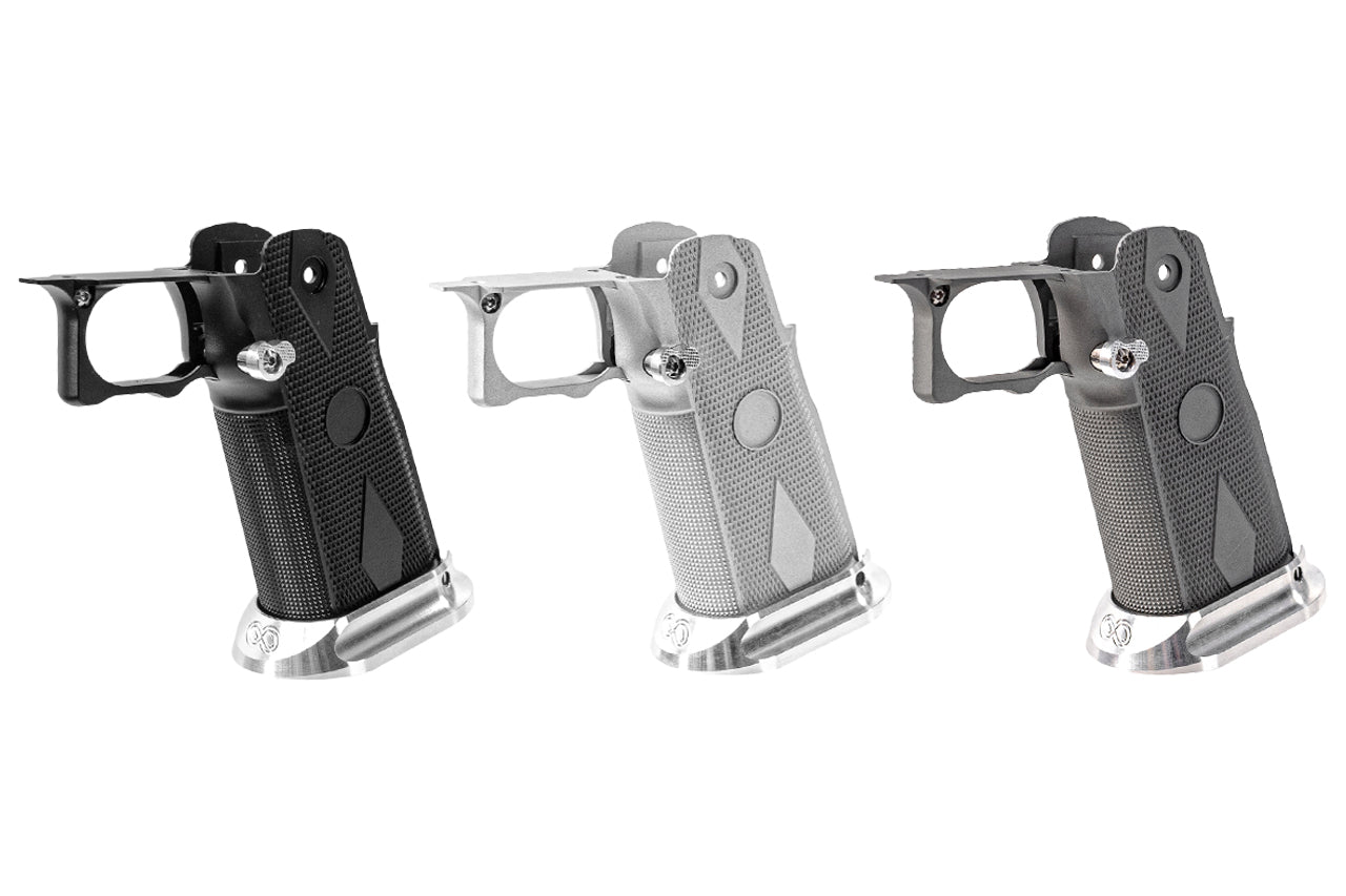Gunsmith Bros CNC Aluminum SV Original Style Grip For Marui TM Hi-Capa GBBP Series -Silver