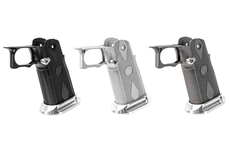 Gunsmith Bros CNC Aluminum SV Original Style Grip For Marui TM Hi-Capa GBBP Series -Silver