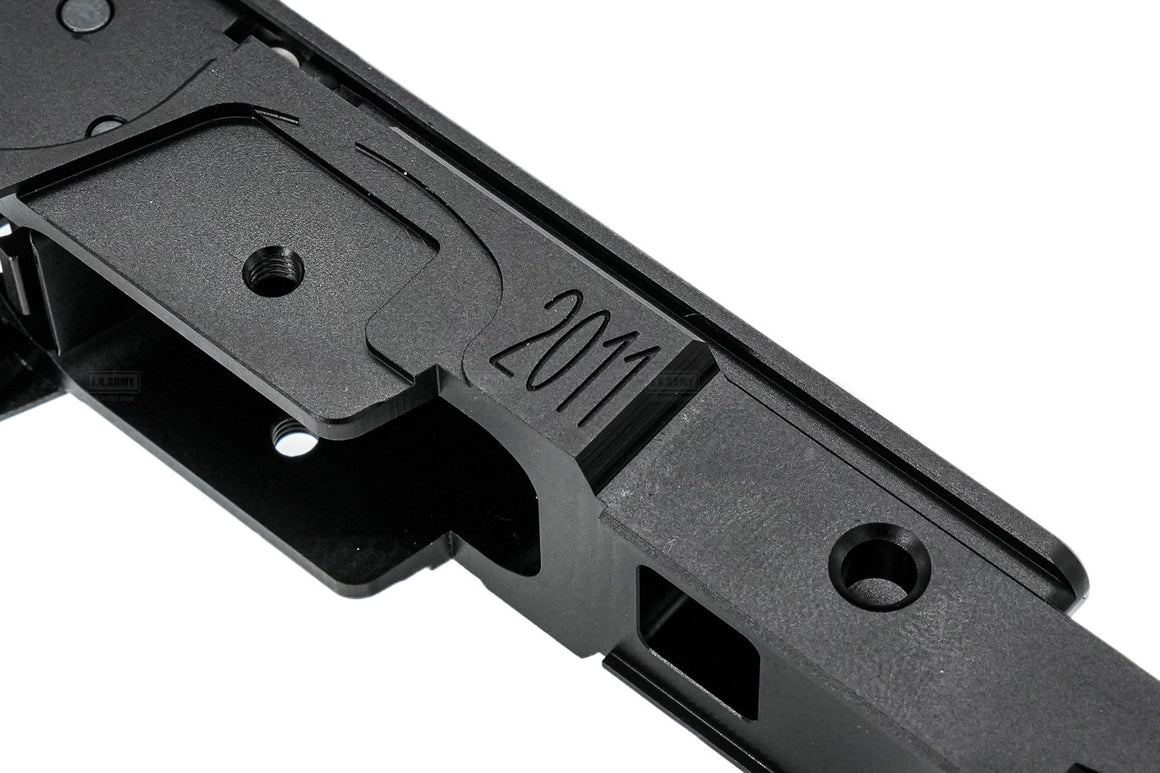 Gunsmith Bros CNC Aluminum STI Style 3.9" Tactical Rail Frame For Marui TM Hi-Capa GBBP Series -Silver