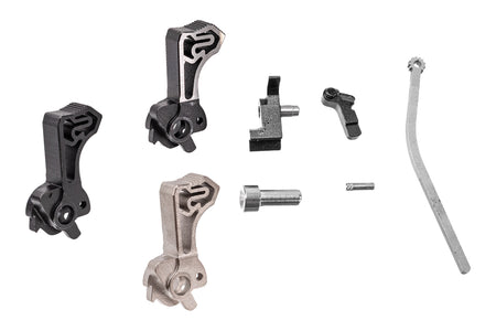 Gunsmith Bros Steel S Style Hammer & Sear Set For Marui TM Hi-Capa GBBP Series-Silver
