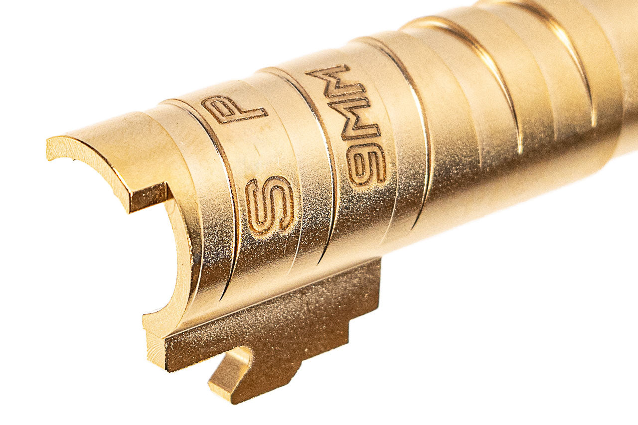 Gunsmith Bros SVP SV Style Steel Outer Barrel For TM Hi-Capa GBBP Airsoft Series ( Gold )-For Hi-Capa 4.3 GBBP