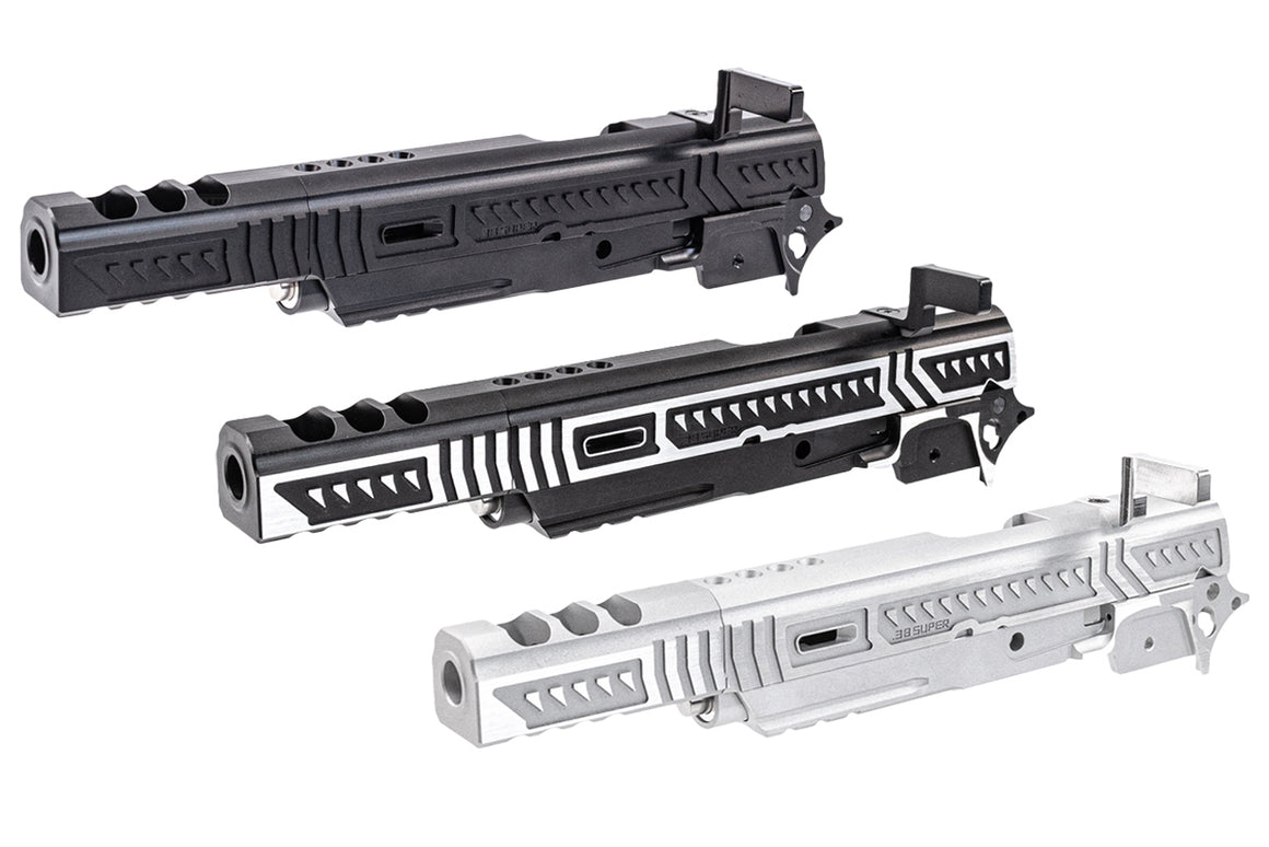 Gunsmith Bros Limcat Style Saber Cat Open Slide Set For Marui TM Hi-Capa GBBP Series -Silver