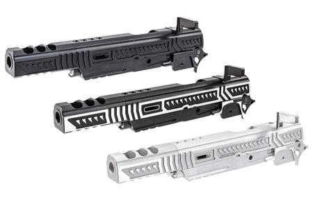 Gunsmith Bros Limcat Style Saber Cat Open Slide Set For Marui TM Hi-Capa GBBP Series -Silver