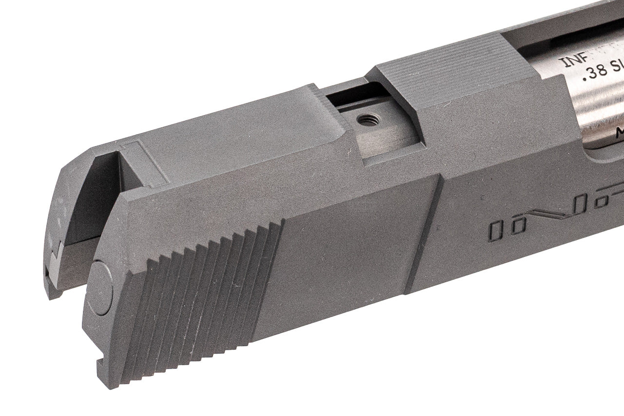 Gunsmith Bros CNC Aluminum INF Style IMM ORG. Slide Set For Marui TM Hi-Capa GBBP Series -Silver