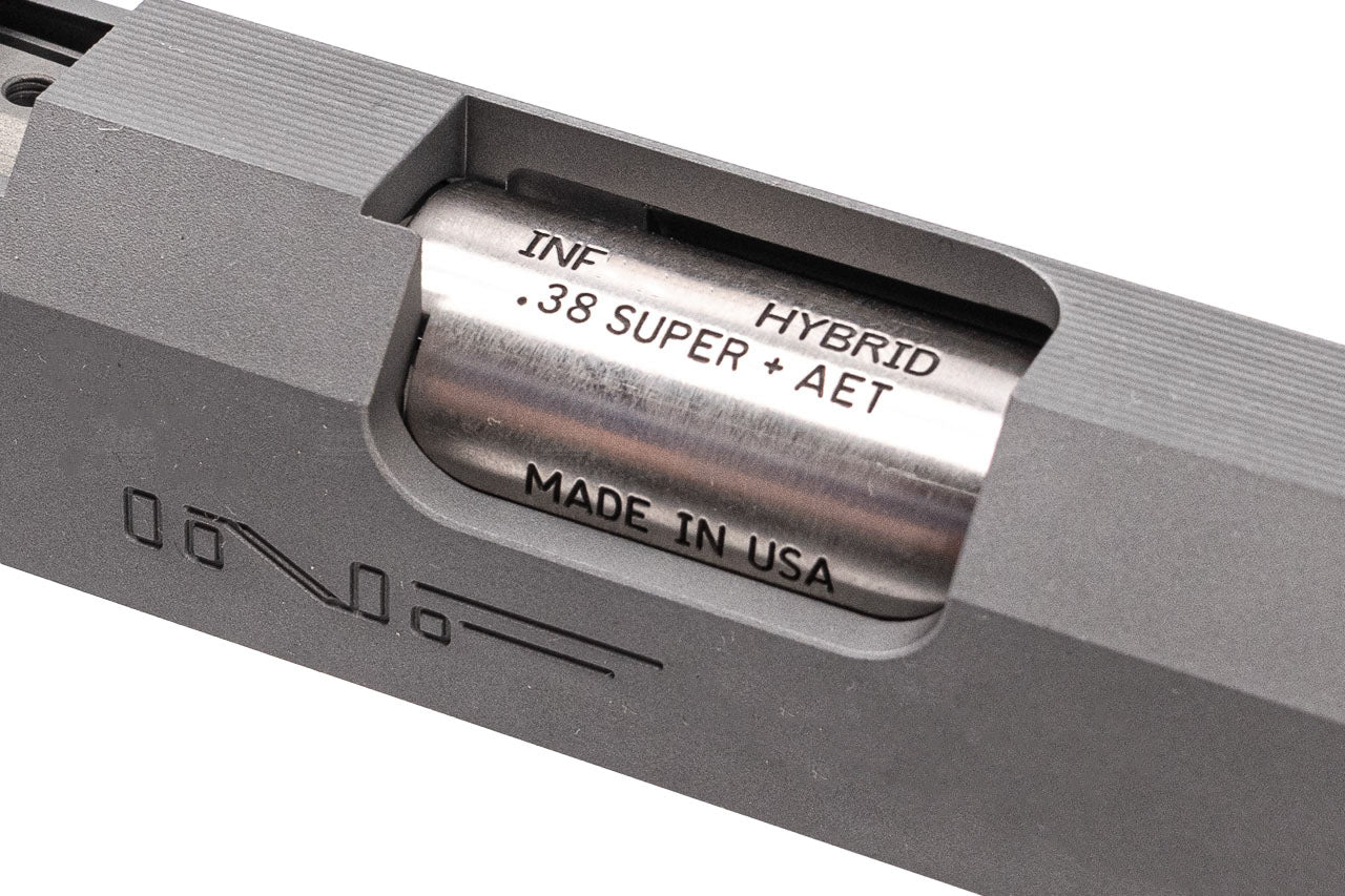 Gunsmith Bros CNC Aluminum INF Style IMM ORG. Slide Set For Marui TM Hi-Capa GBBP Series -Silver