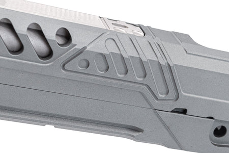Gunsmith Bros EB Style Tracker Standard Slide Set For Marui TM Hi-Capa GBBP Series -Silver