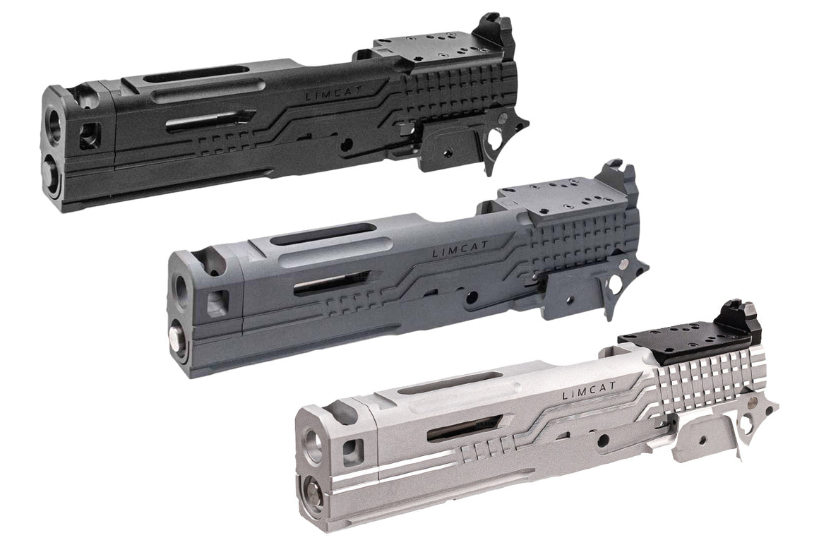 Gunsmith Bros LimCat Style Concealed Comp Carry Optic Slide Kit For Marui TM Hi-Capa GBBP Series-Silver