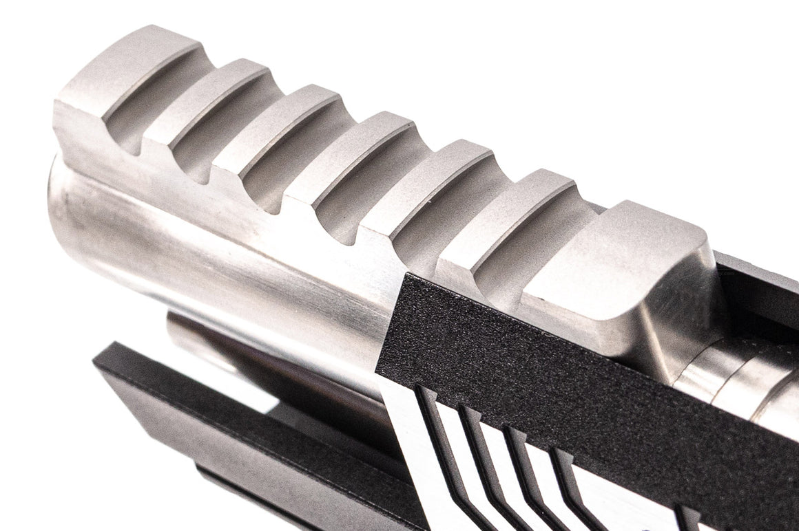 Gunsmith Bros Limcat Style Tracker Optics Standard Slide Set For Marui TM Hi-Capa GBBP Series -2 Tone