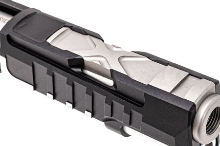 Gunsmith Bros X-Sight Tracker Style Slide For Marui TM Hi-Capa GBBP Series-Silver