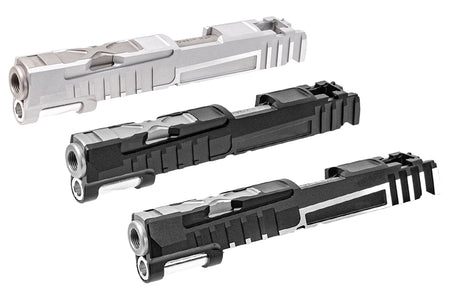 Gunsmith Bros X-Sight Tracker Style Slide For Marui TM Hi-Capa GBBP Series-Silver