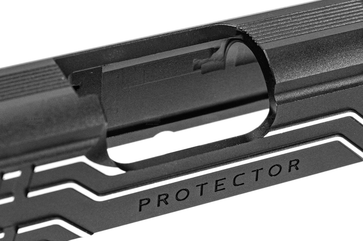 Gunsmith Bros CNC Aluminum Limcat Style Protector 5.1 Slide For Marui TM Hi-Capa 5.1 GBBP Series -Silver