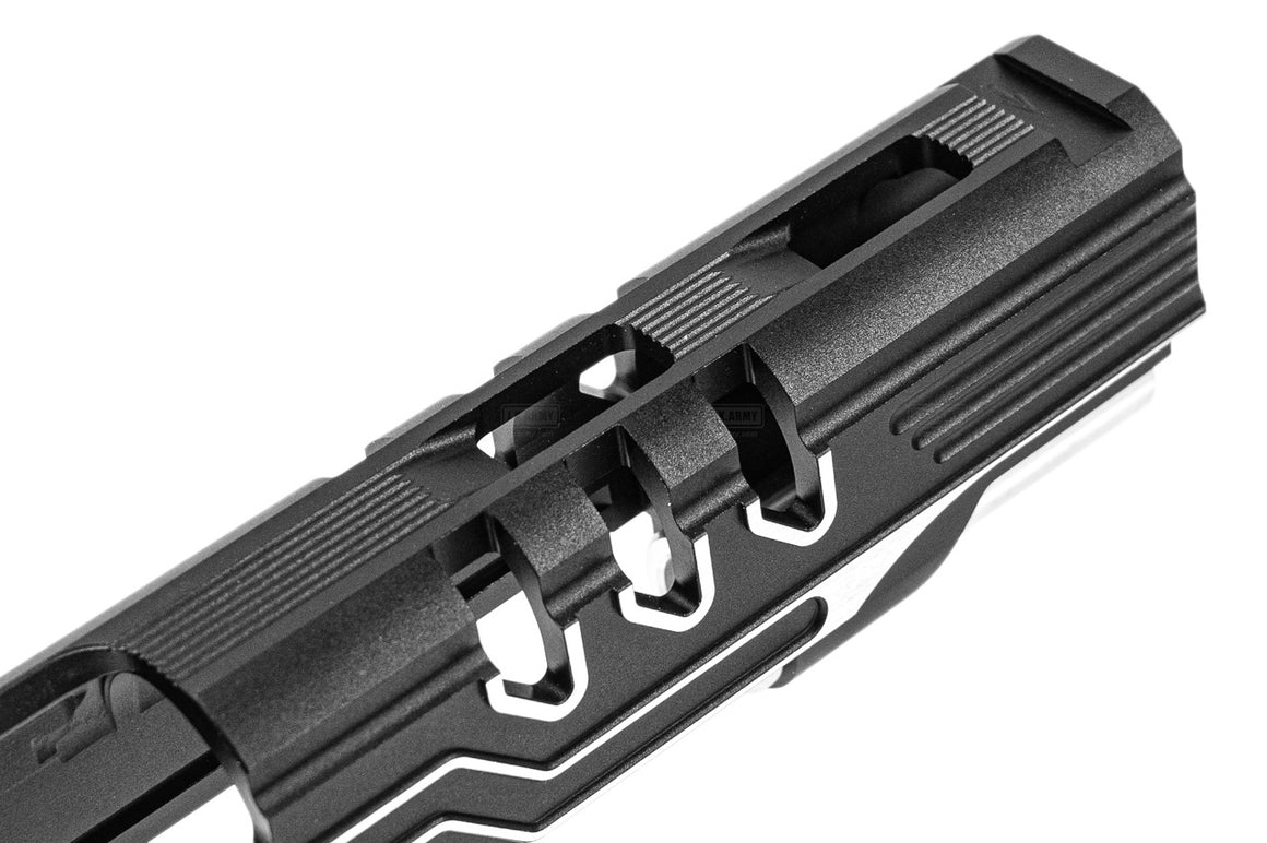 Gunsmith Bros CNC Aluminum Limcat Style Protector 5.1 Slide For Marui TM Hi-Capa 5.1 GBBP Series -Silver