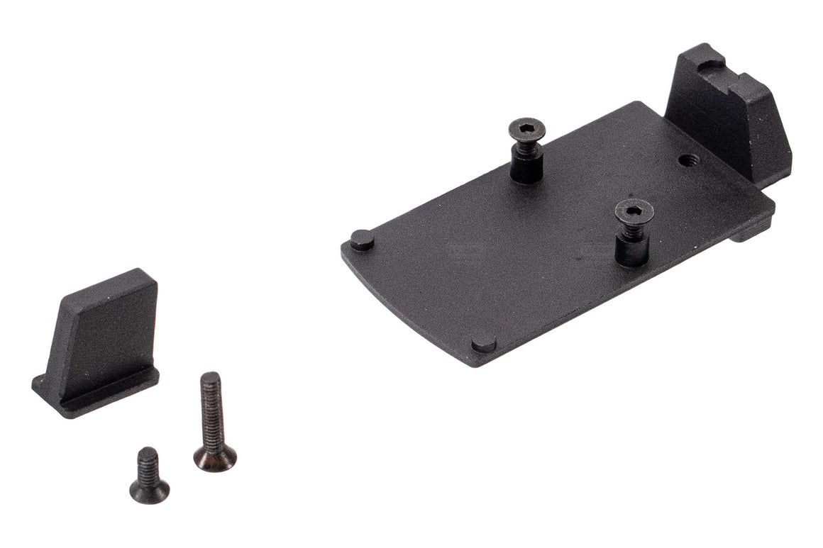 GUNDAY RMR Mount Base with Sight Set For Umarex / VFC Glock System ( for G19X , G19 Gen4, G17 Gen5, G45 etc. )