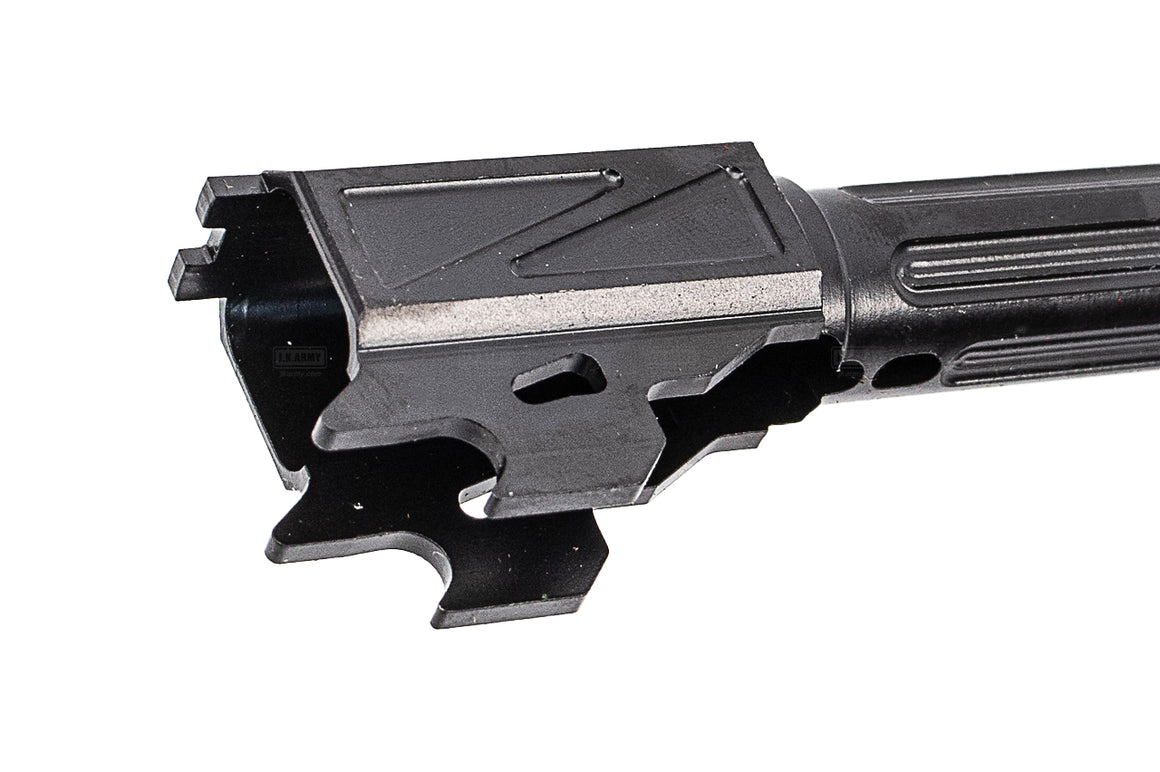 GUNDAY Steel 14mm CCW Fluted Outer Barrel For SIG AIR / VFC P320 M18 / X Carry GBBP