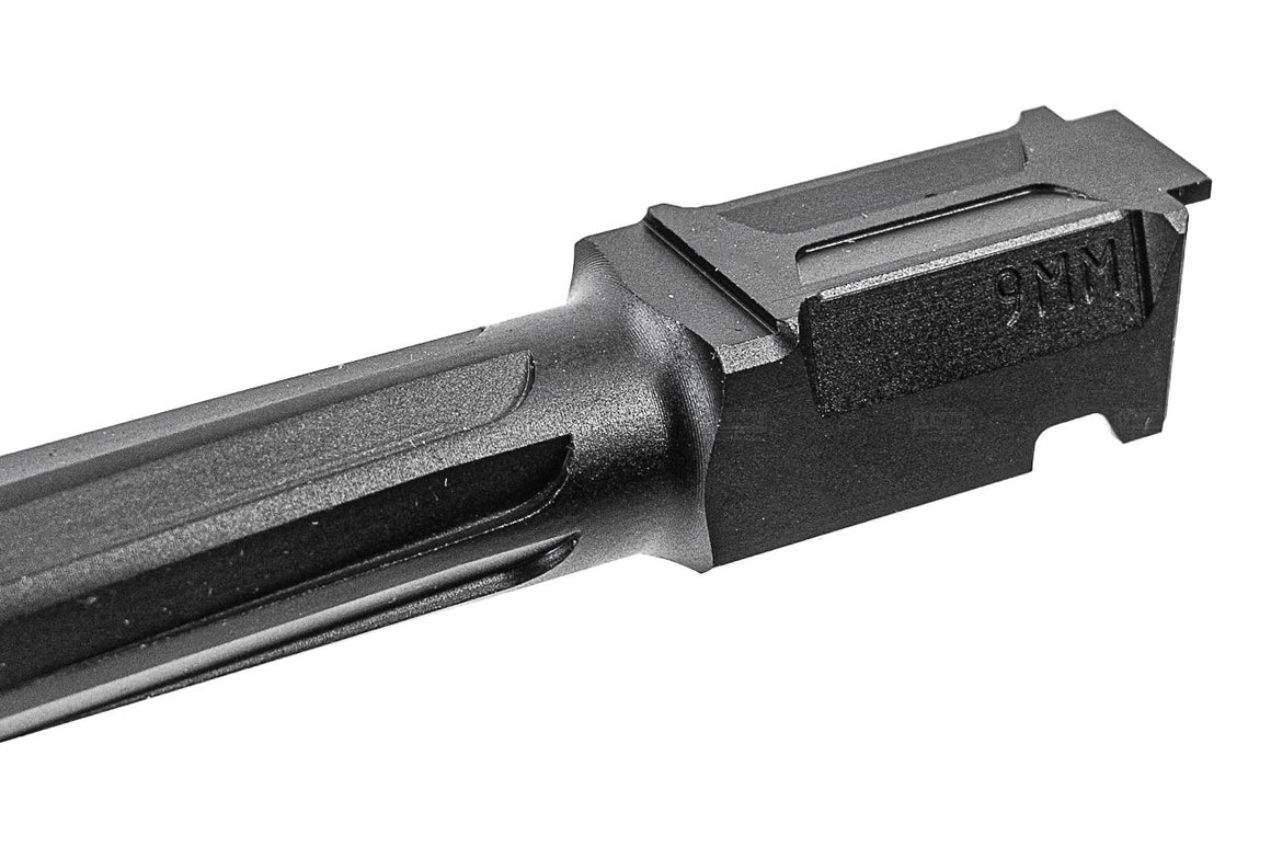 GUNDAY R Style Aluminum Outer Barrel With Compensator For Umarex / VFC Glock 19 Gen4 / Glock 19X / Glock 45 GBBP-Gold