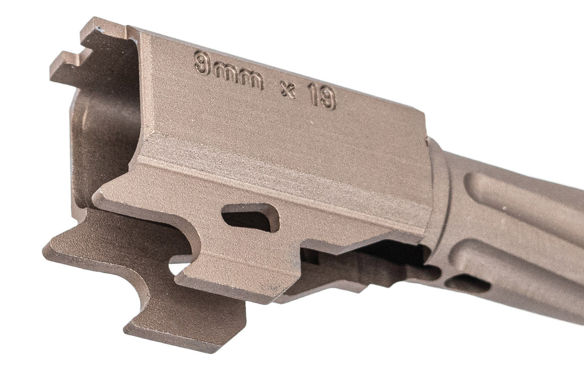 GUNDAY Twisted 14mm CCW Threaded Type A Outer Barrel For SIG AIR / VFC P320 M17 GBBP Series -Gold