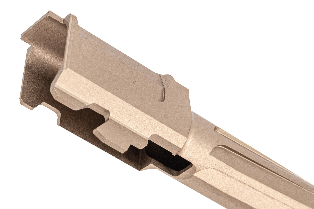 GUNDAY Aluminum R Style Outer Barrel with Compensator For Umarex VFC Glock 19 Gen4 GBBP -DDC ( Desert Dirt Color )