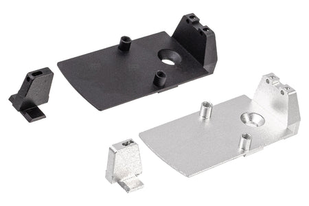 GUNDAY RMR Optic Adaptor Plate & Sight Kit For Tokyo Marui TM Hi-Capa 5.1 GBBP -Silver