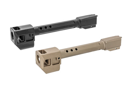 GUNDAY Aluminum Type F Outer Barrel With Compensator For SIG AIR / VFC P320 M17 GBBP-FDE