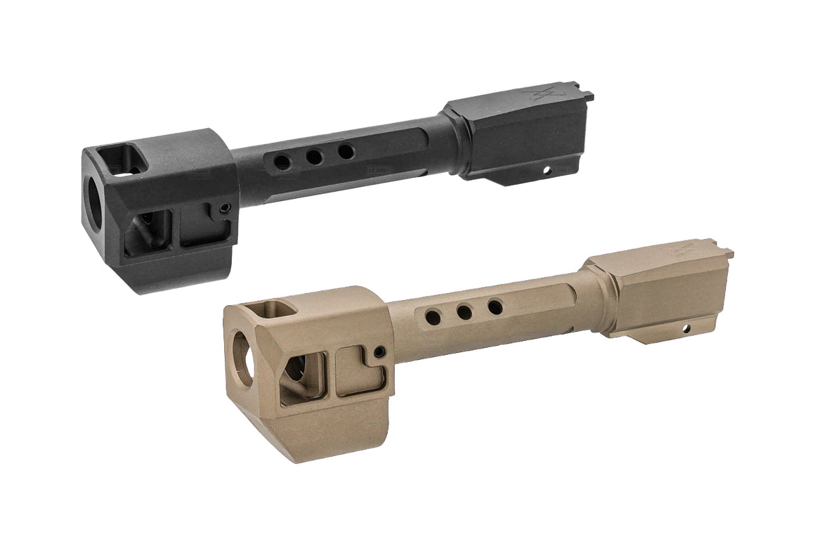 GUNDAY Aluminum Type F Outer Barrel With Compensator For SIG AIR / VFC P320 M18 GBBP-FDE