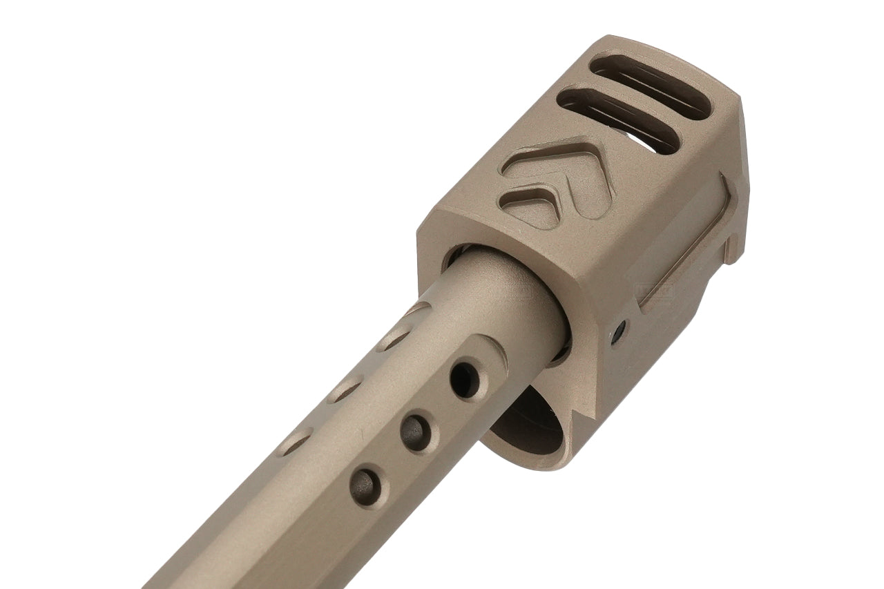GUNDAY Aluminum Type G Outer Barrel With Compensator For SIG AIR / VFC P320 M17 GBBP-FDE