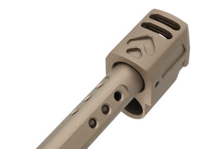GUNDAY Aluminum Type G Outer Barrel With Compensator For SIG AIR / VFC P320 M17 GBBP-FDE