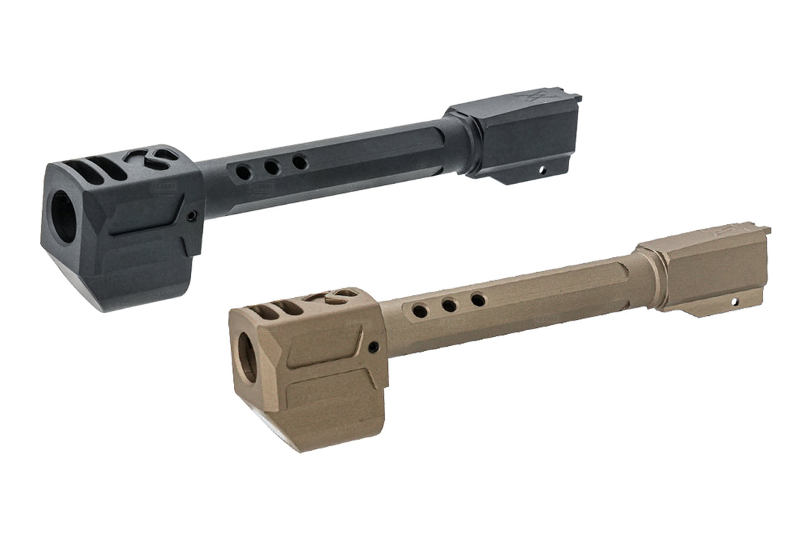 GUNDAY Aluminum Type G Outer Barrel With Compensator For SIG AIR / VFC P320 M17 GBBP-FDE