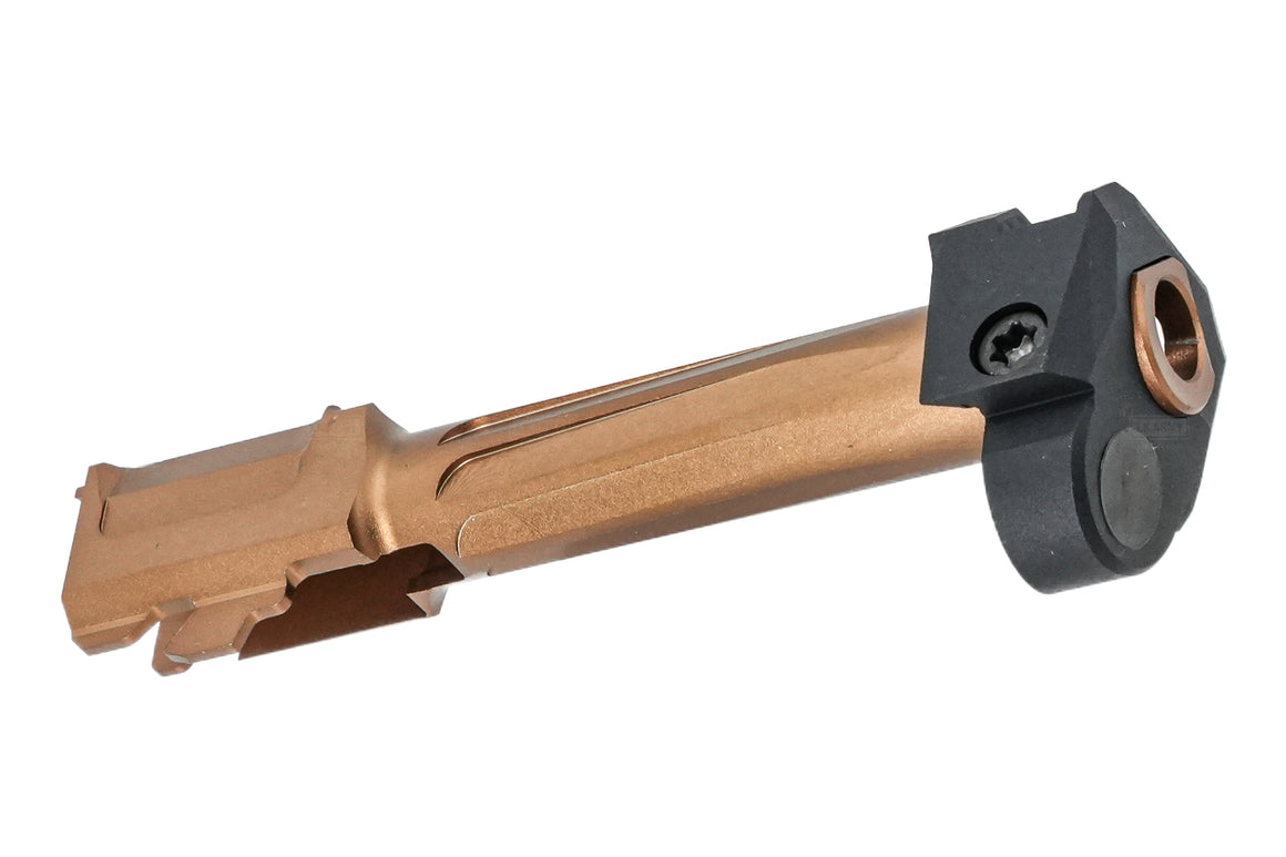 GUNDAY R Style Aluminum Outer Barrel With Compensator For UMAREX / VFC Glock 19 Gen 5 GBBP