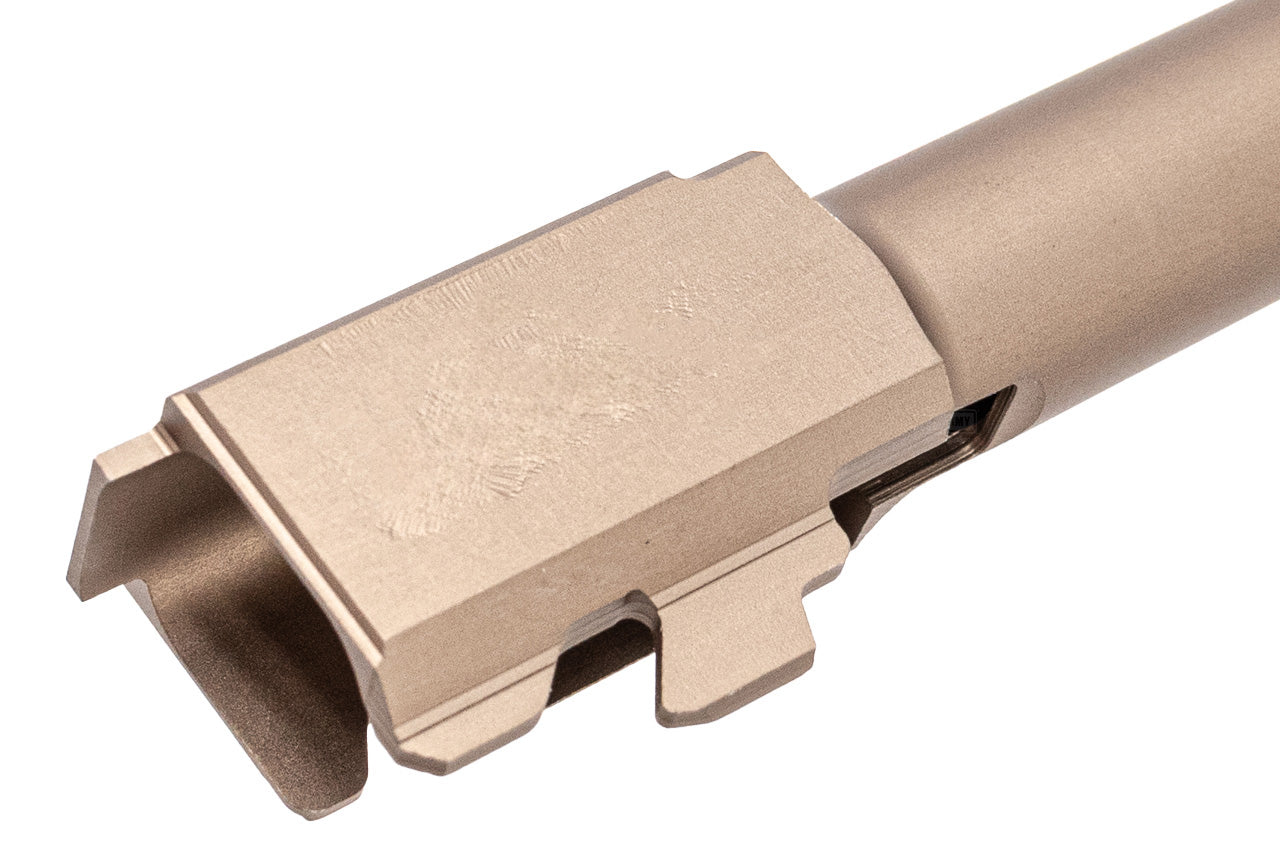 GUNDAY PM Style Type B Aluminum Outer Barrel With Compensator For Umarex VFC Glock 19 GBBP Series -Tan